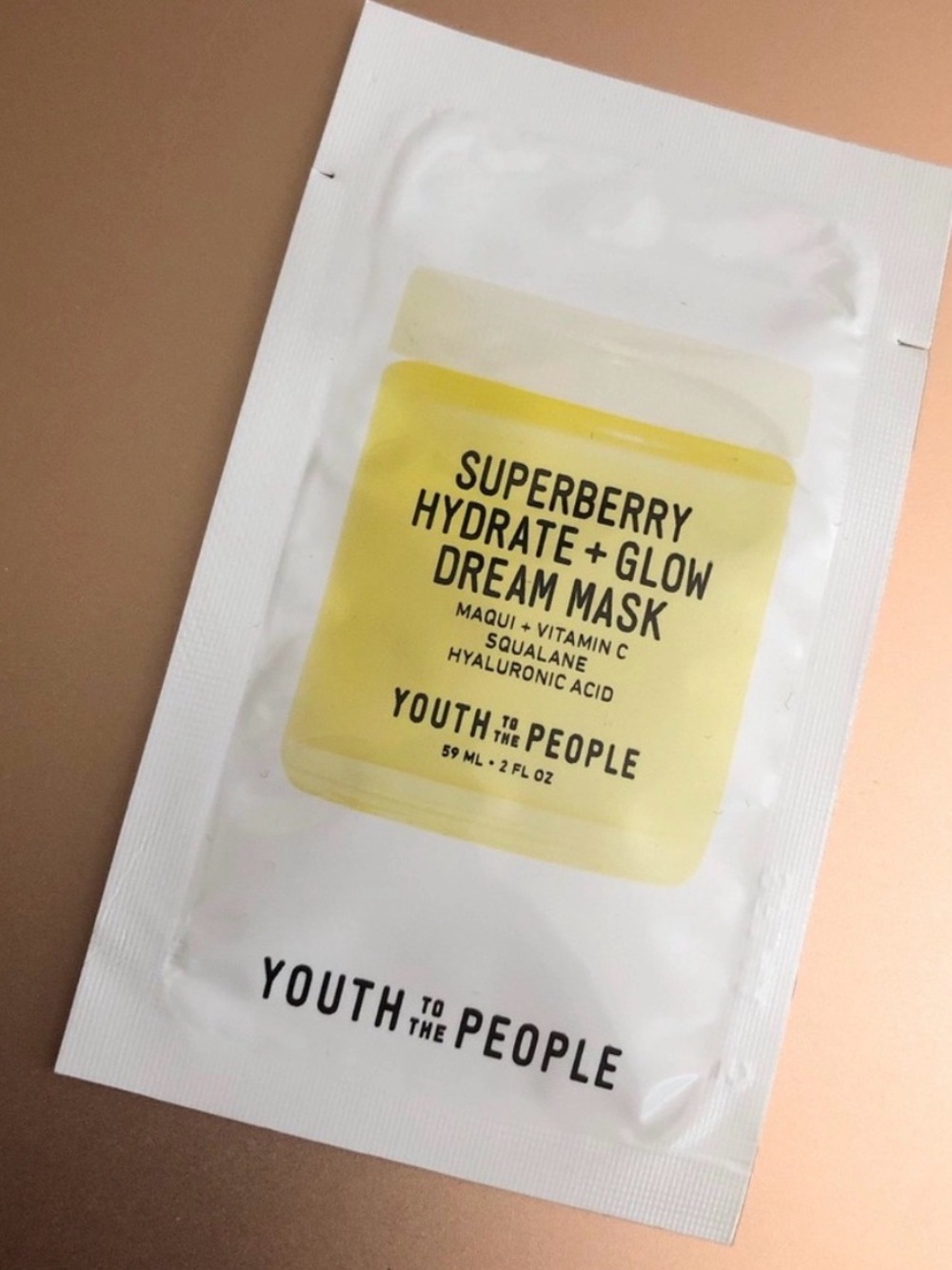 youth to the people superberry hydrate glow dream mask sample